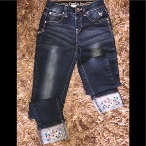 Super cute capris with jewels